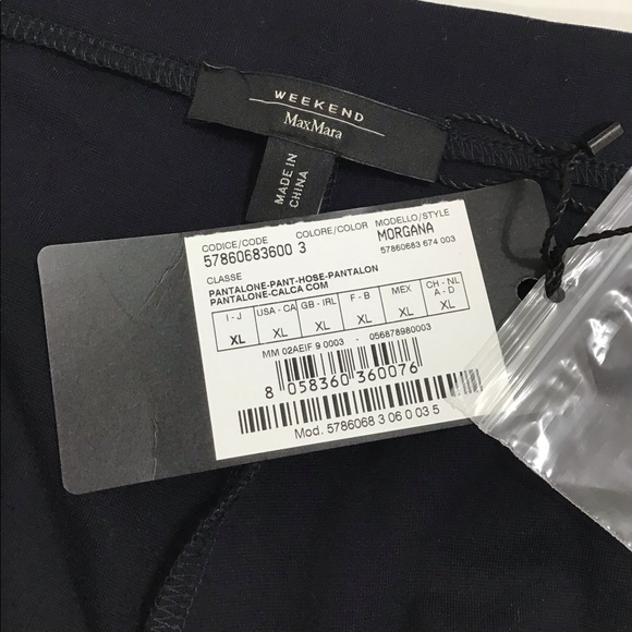 SOLDSOLDSOLDSOLDMaxMara Weekend Morgana Pants NWT SIZE XL - Picture 6 of 7